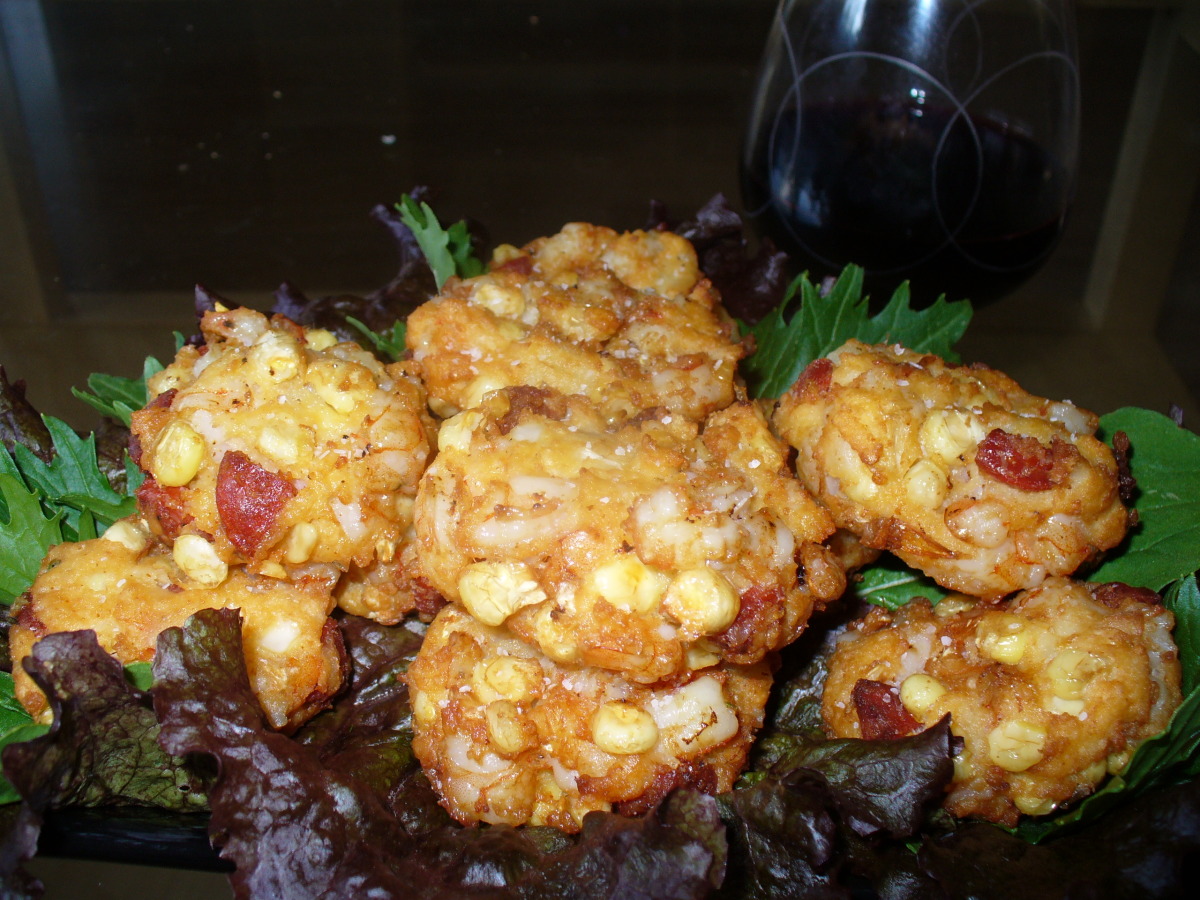 Prawn and Chorizo Cakes With Tomato Salsa image