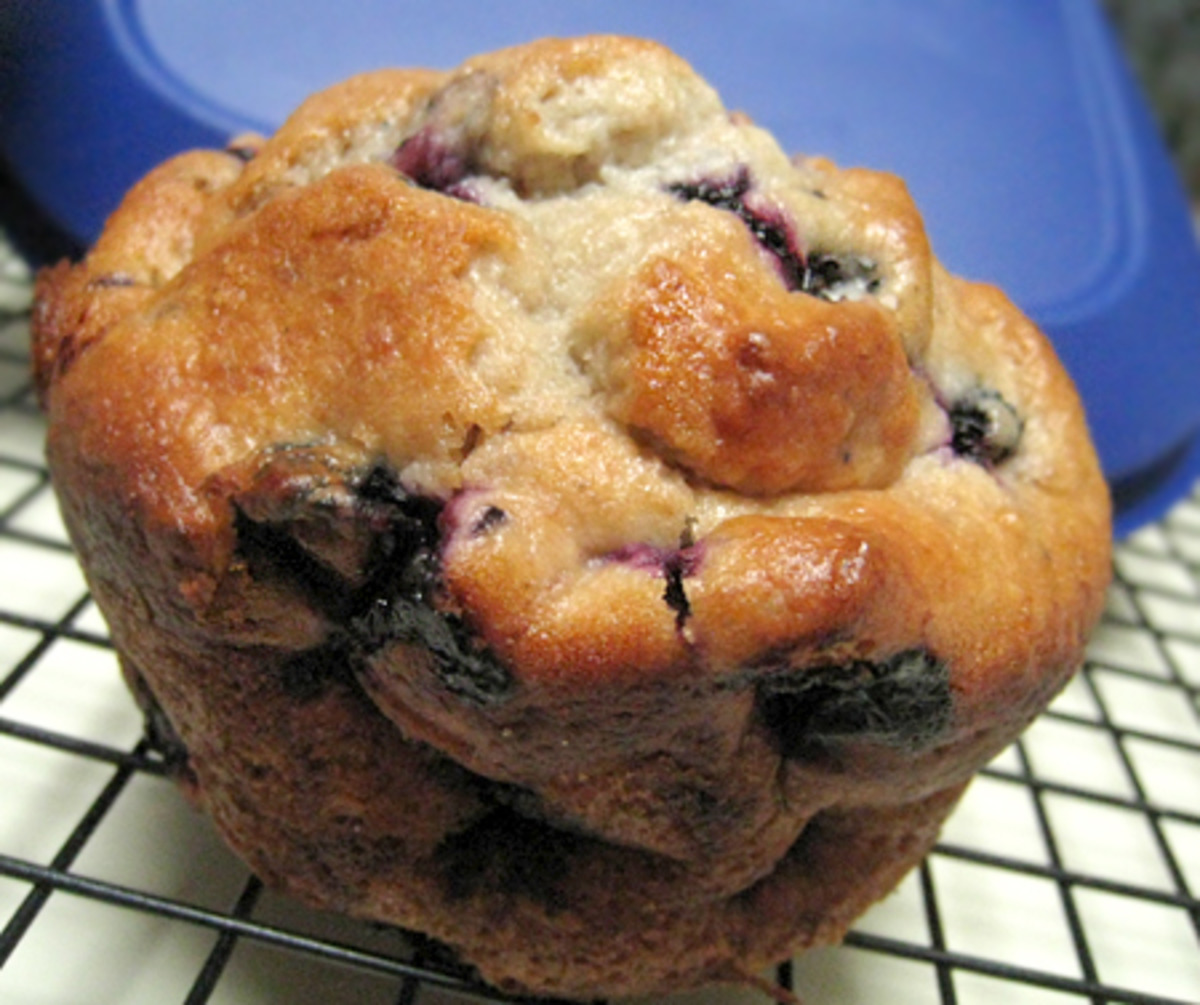 Blueberry and Banana Muffins (Light)