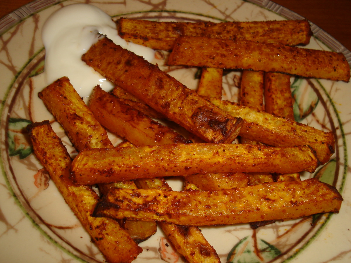 Atkins Lightly Spicy Turnip Fries Recipe