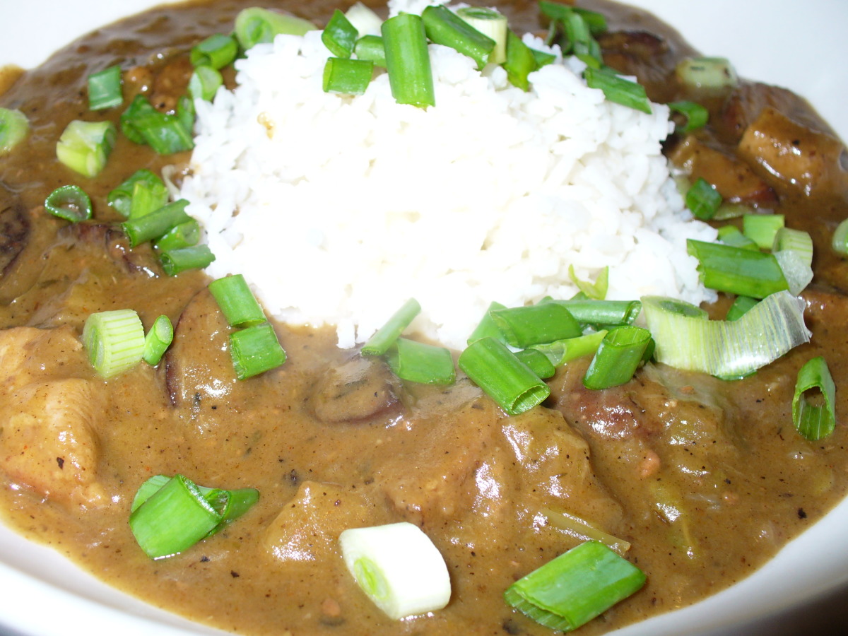 Chicken and Sausage Gumbo- OAMC Directions Included image