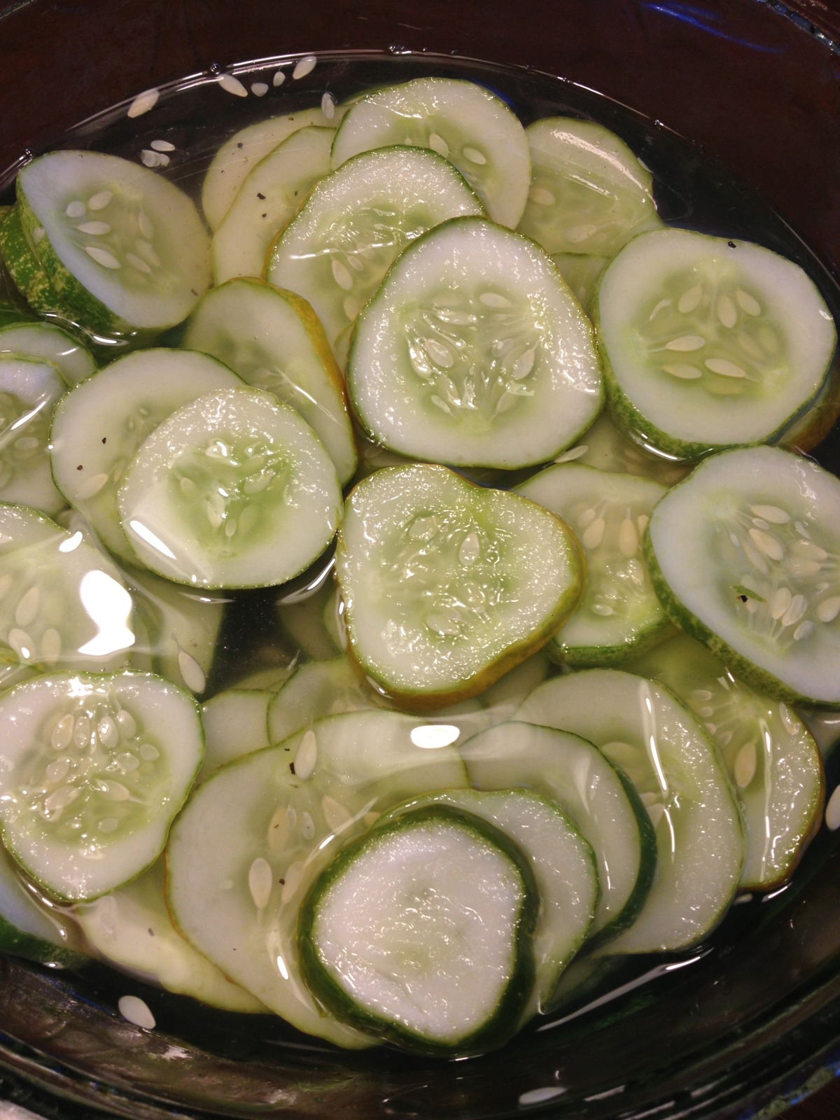Vinegar Marinated Cucumbers - The Wholesome Dish
