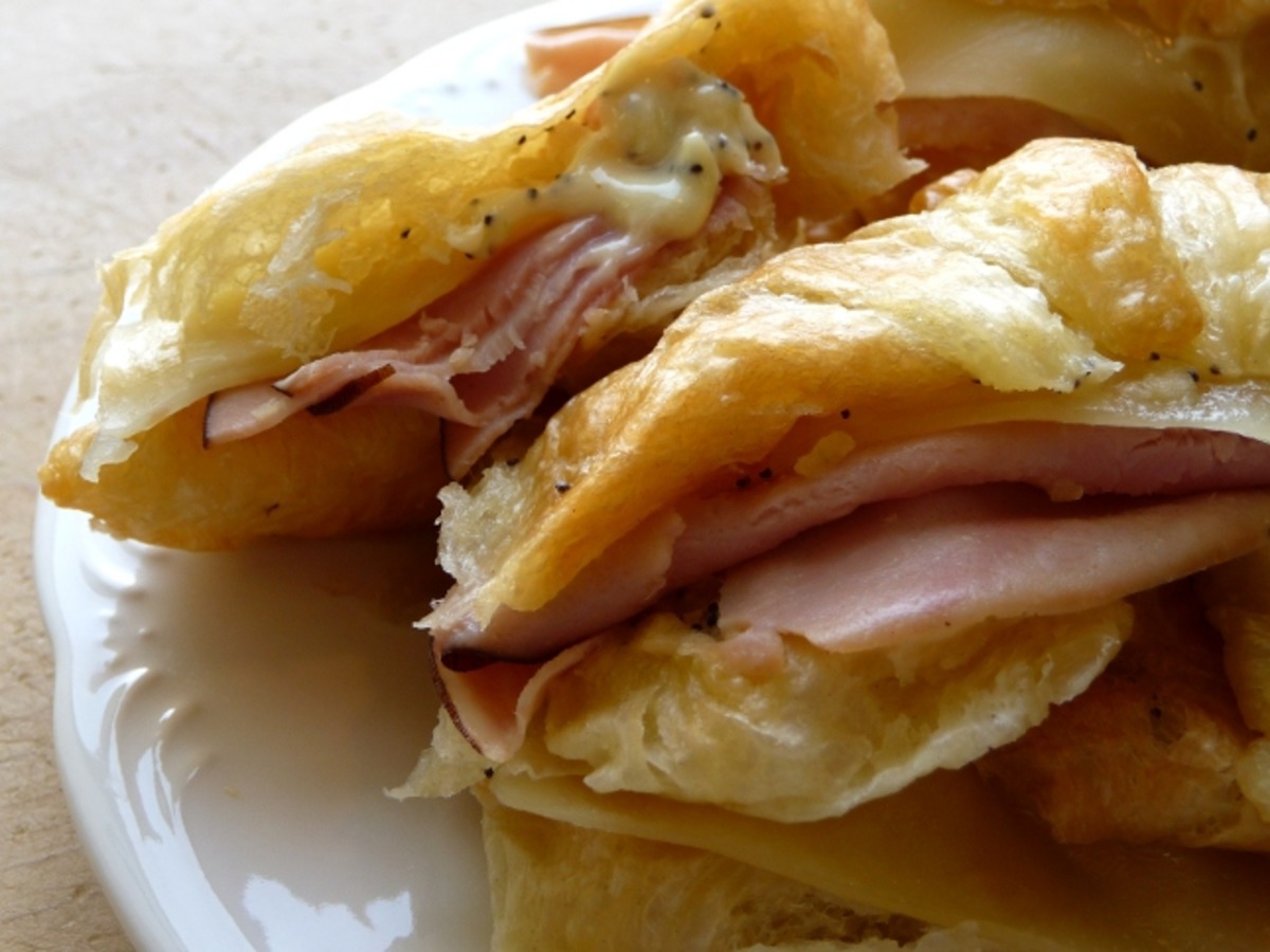 Ham and Dijon Croissant Sandwiches Recipe