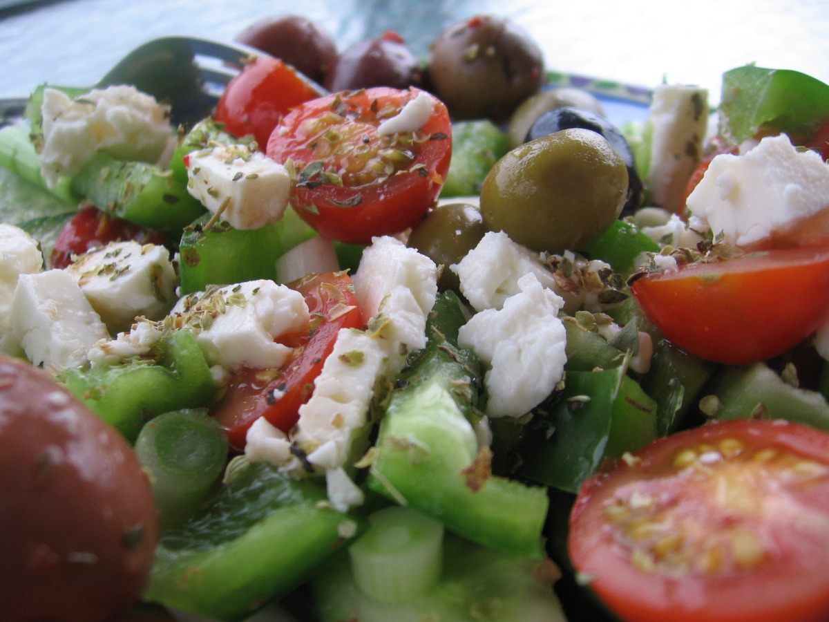 Greek Village Salad for One_image