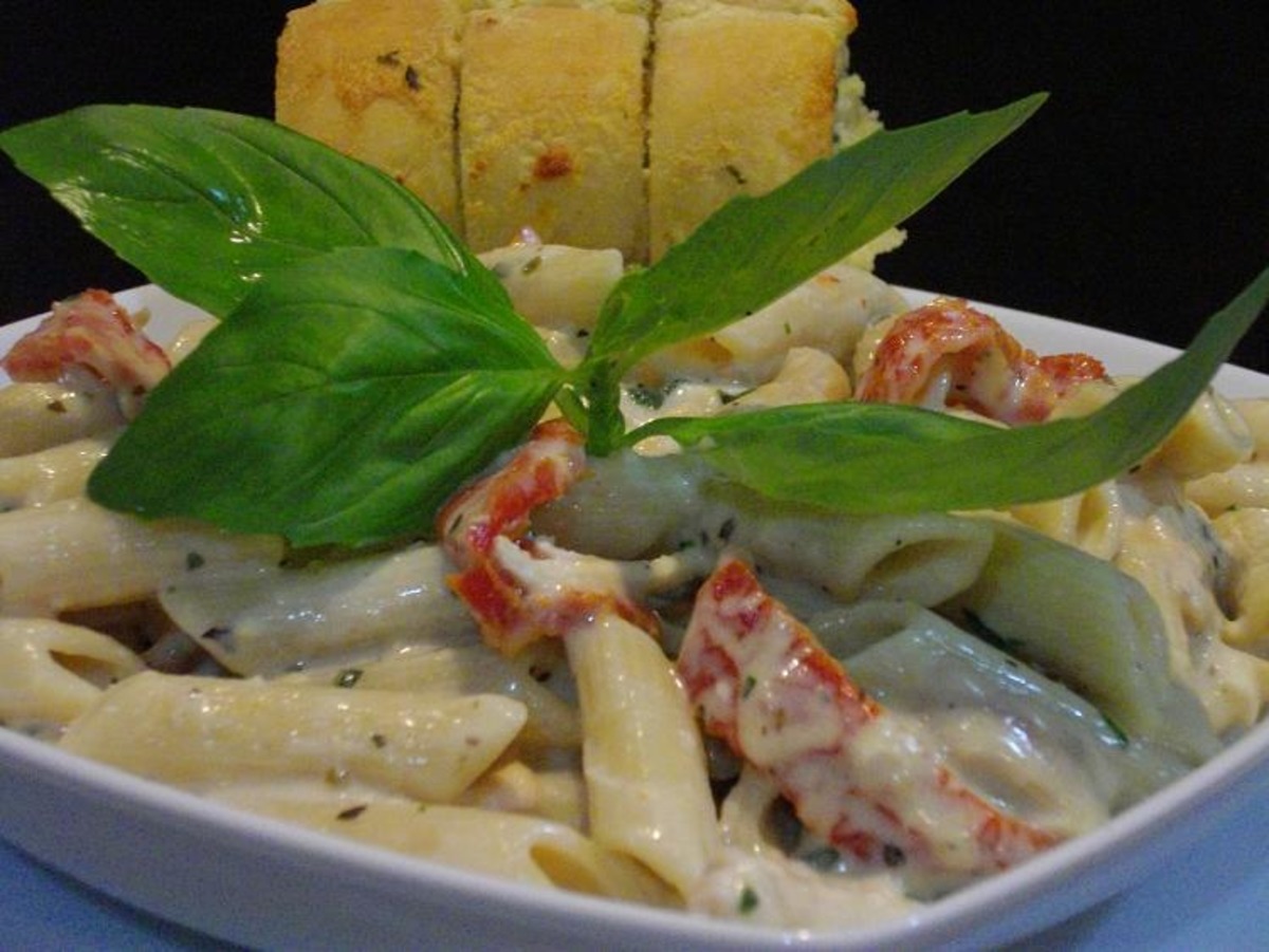 Penne Pasta With Sun-Dried Tomatoes_image