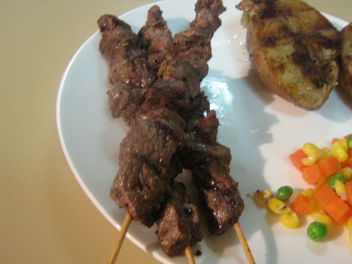 Rosemary-Skewered Swordfish Kebabs Recipe