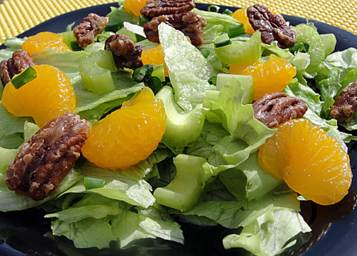 orange pecan salad dressing Mandarin Orange Salad With Sugared Pecans