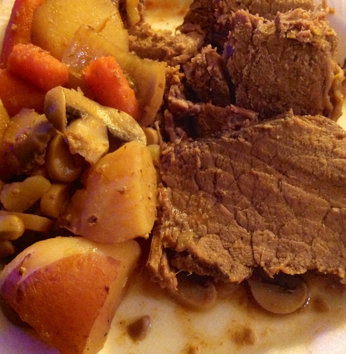 Slow Cooker Bottom Round Roast - Spirited and Then Some