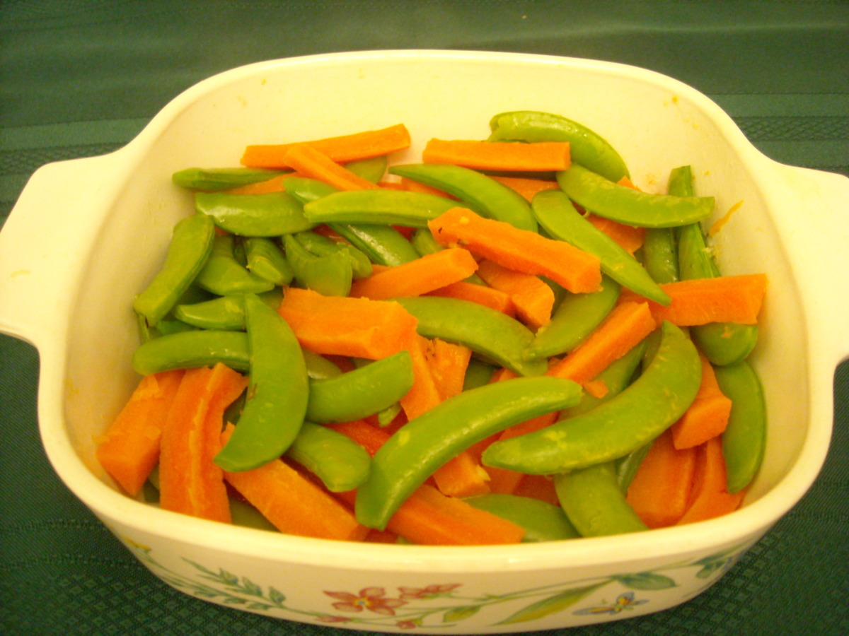 Carrots and Sugar Snap Peas