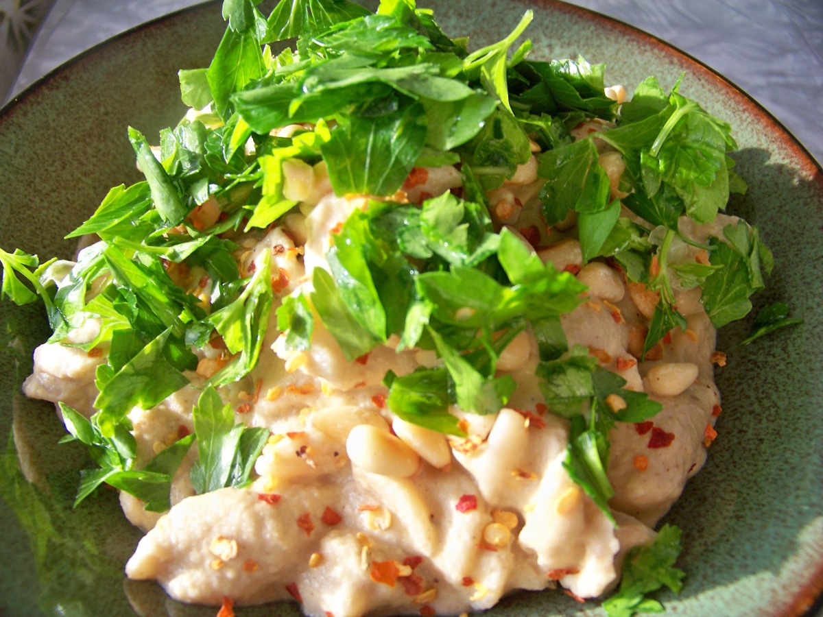 Babganoush-Hummus Pasta (Vegan) image