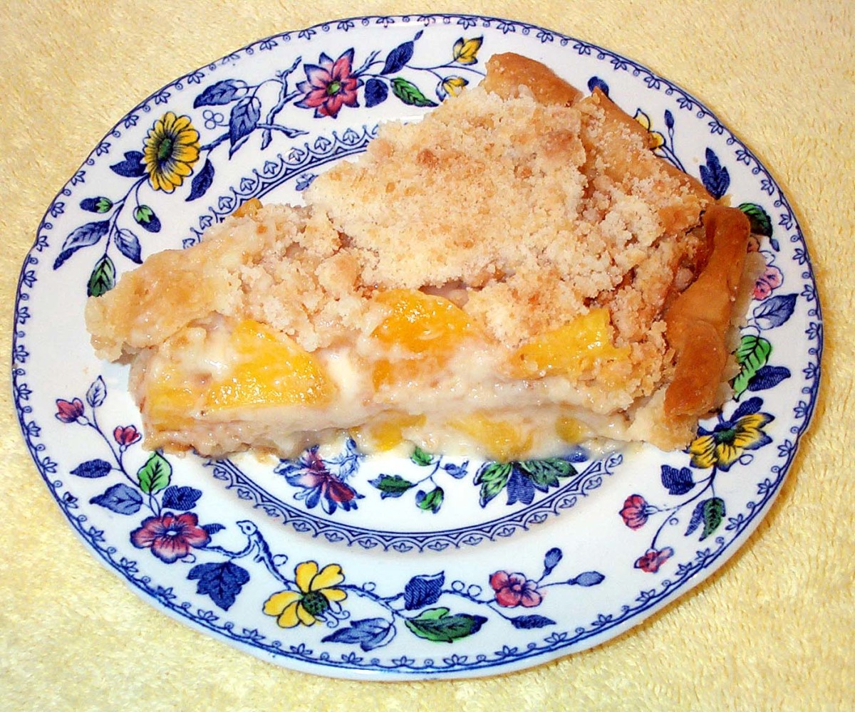 Peach Custard Pie image