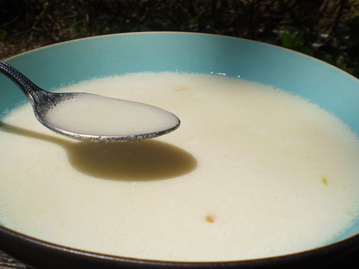 Portuguese Potato and Garlic Soup (Sopa De Alho Com Batatas) image