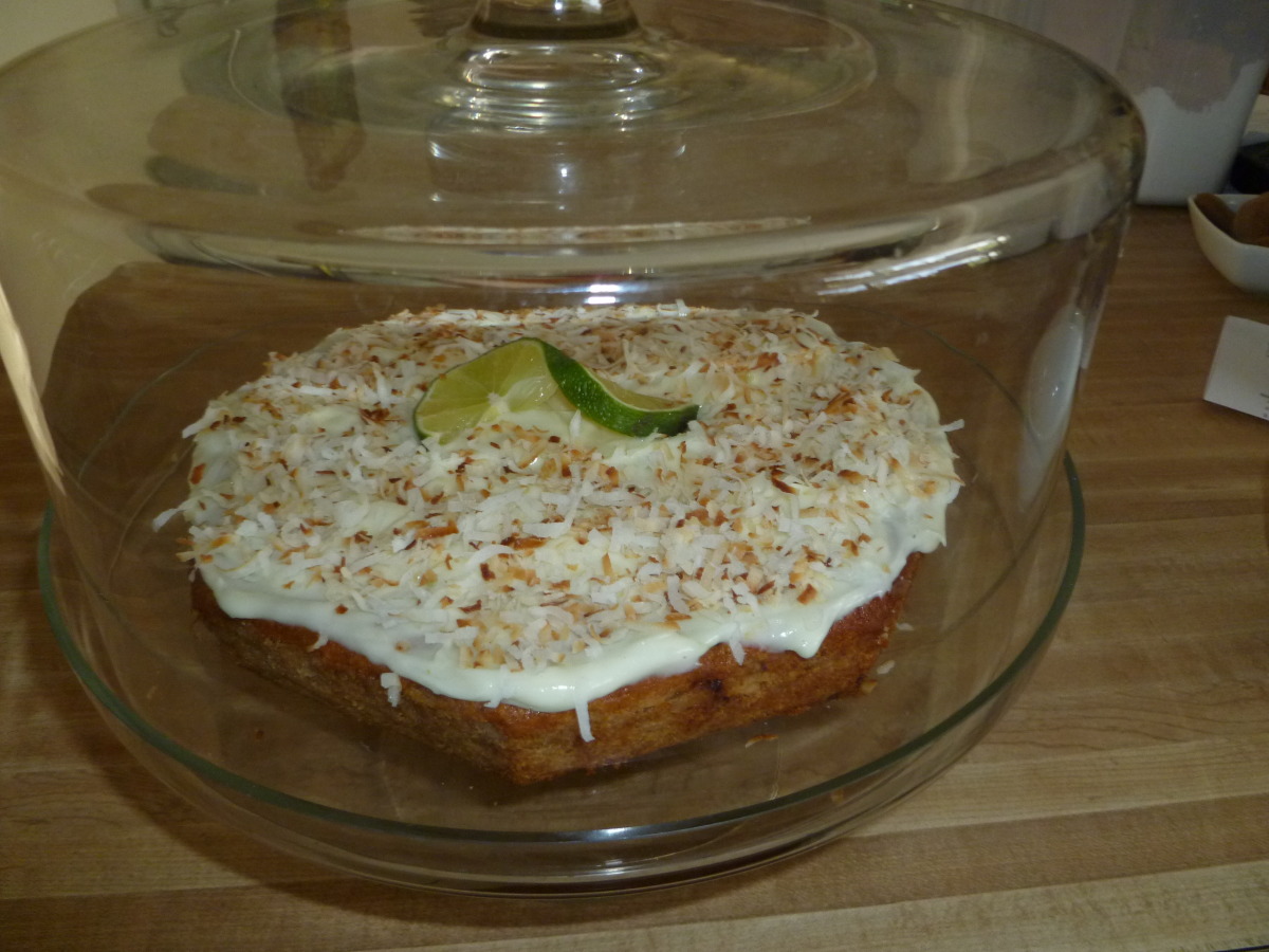 Banana Coconut Cake With Almond Streusel Crunch - Jehan Can Cook