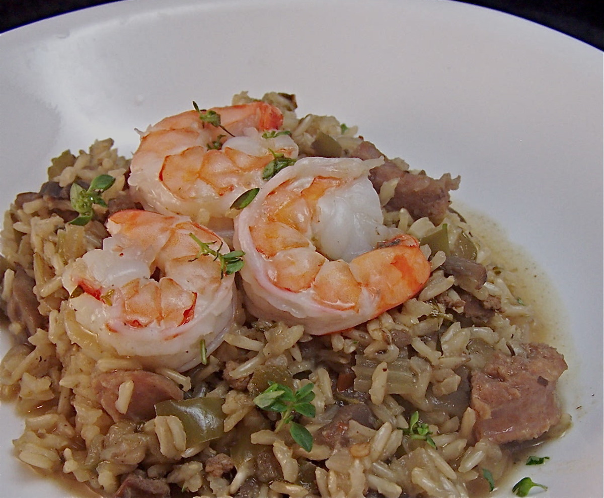 Dirty Rice With Sausage And Shrimp