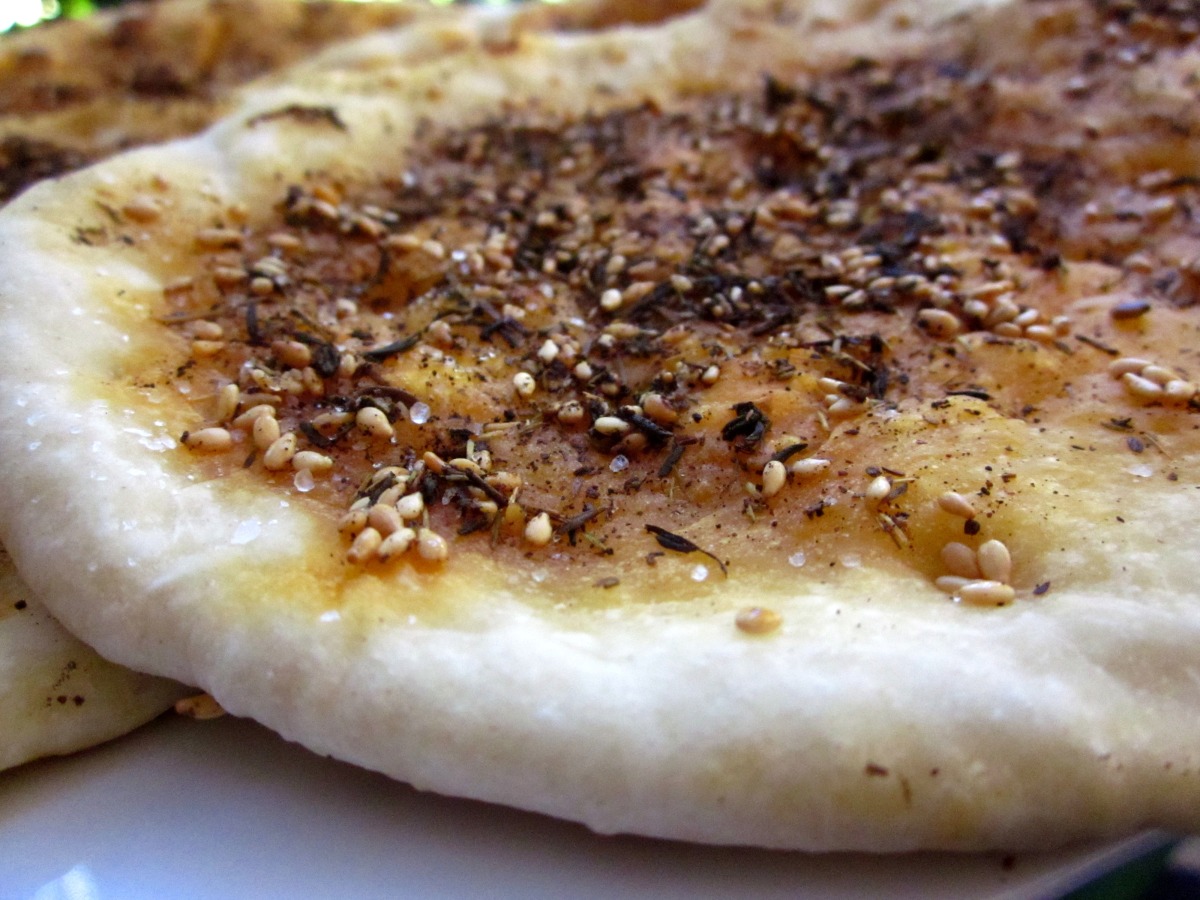 Manaquis BilZa'tar Thyme Bread (Lebanon Middle East) Recipe