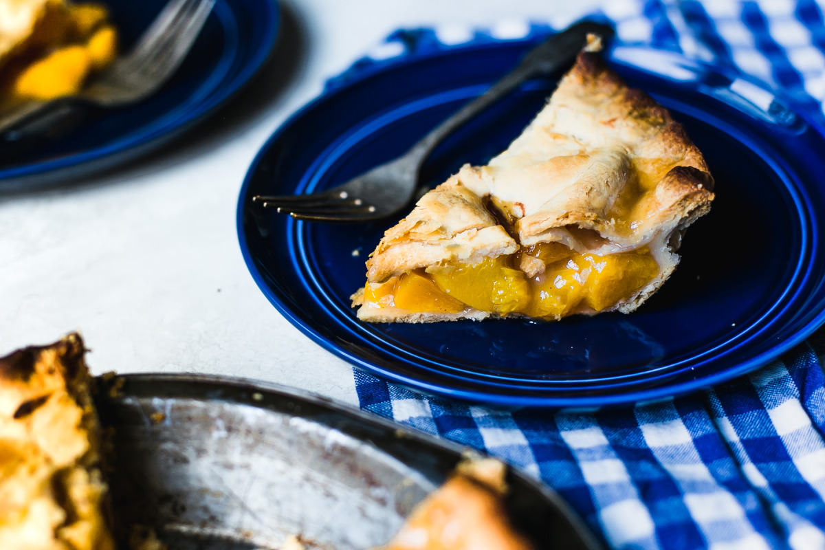 Fresh Peach Brown Sugar Pie