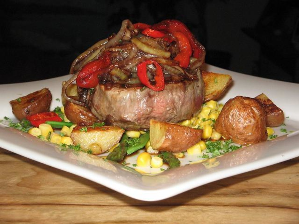 Beef Steaks With Capsicum Relish