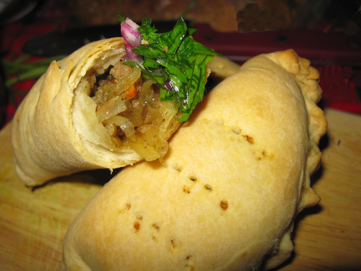 Beef-Potato Empanadas With Chimichuri Sauce
