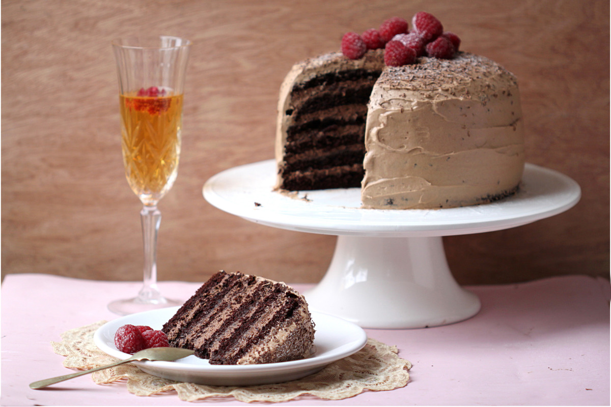 6 Layer Dreamy Chocolate Mousse Cake- Paula Deen image