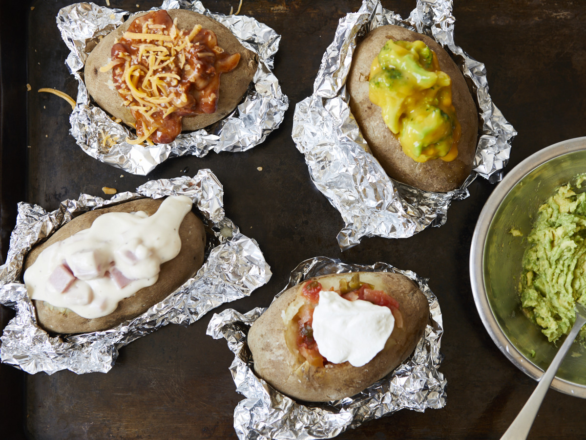 Easy Loaded Baked Potatoes (4 Ways) Recipe - Food.com