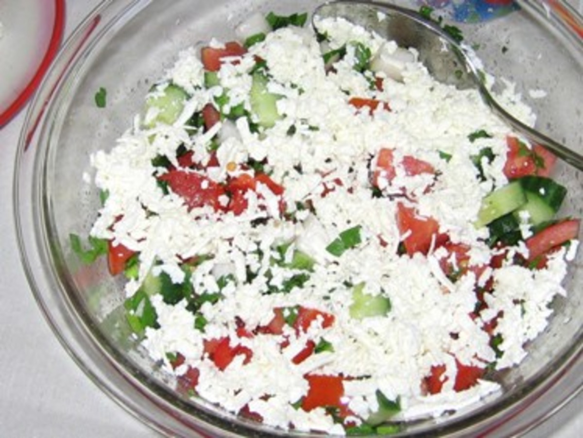 Light Summer Salad (Bulgarian Shopska Salata) image