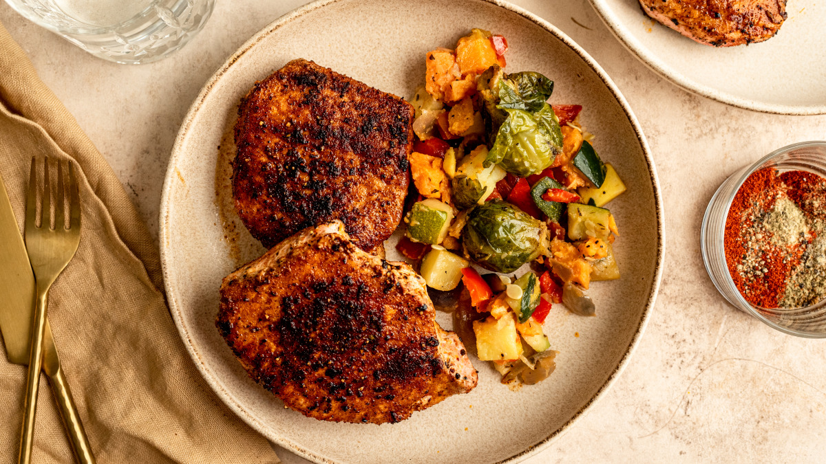 Cajun Grilled Pork Chops Recipe - The Mountain Kitchen