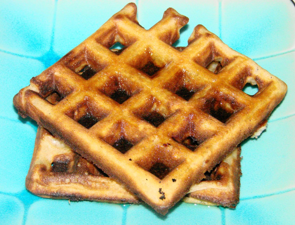 Banana-Cinnamon Waffles image