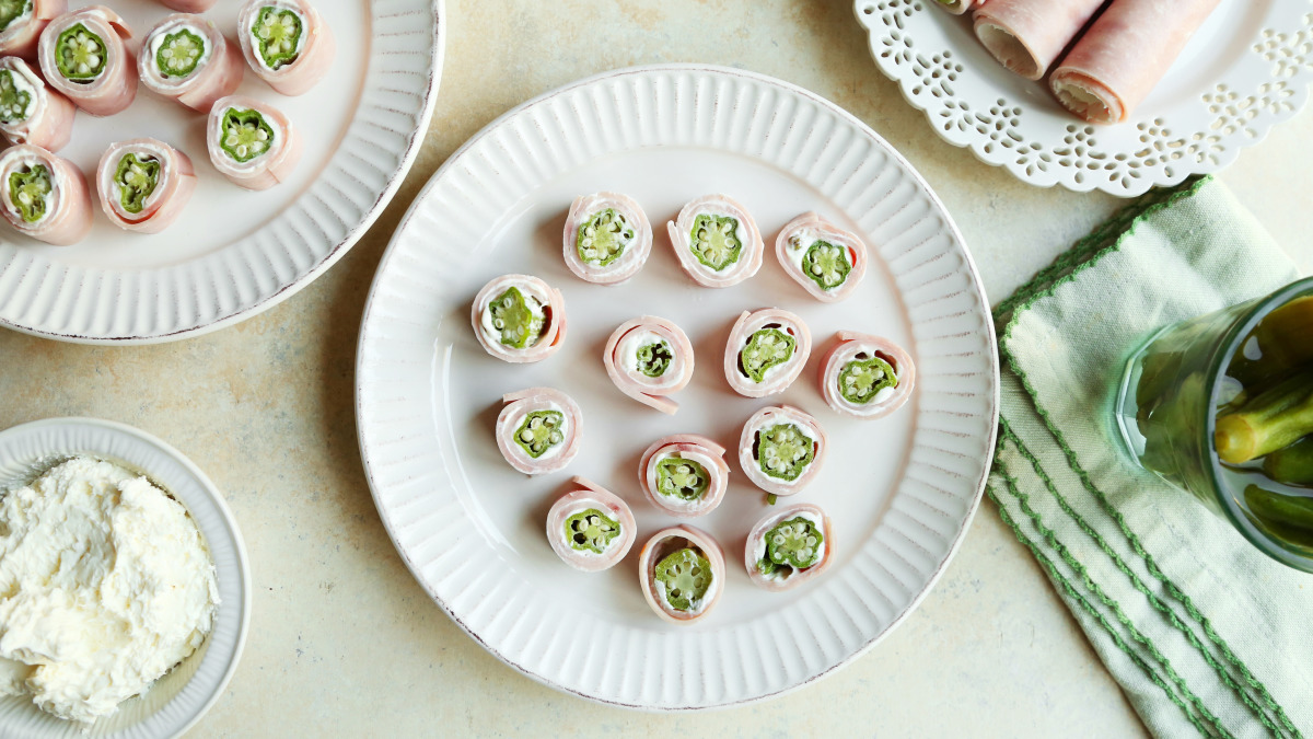Ham & Okra rollups