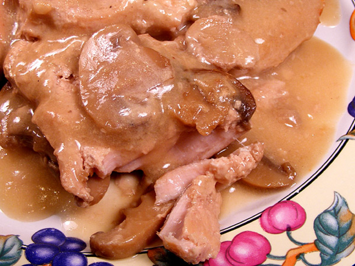 Crock Pot Pork Chops With Mushroom Sauce image