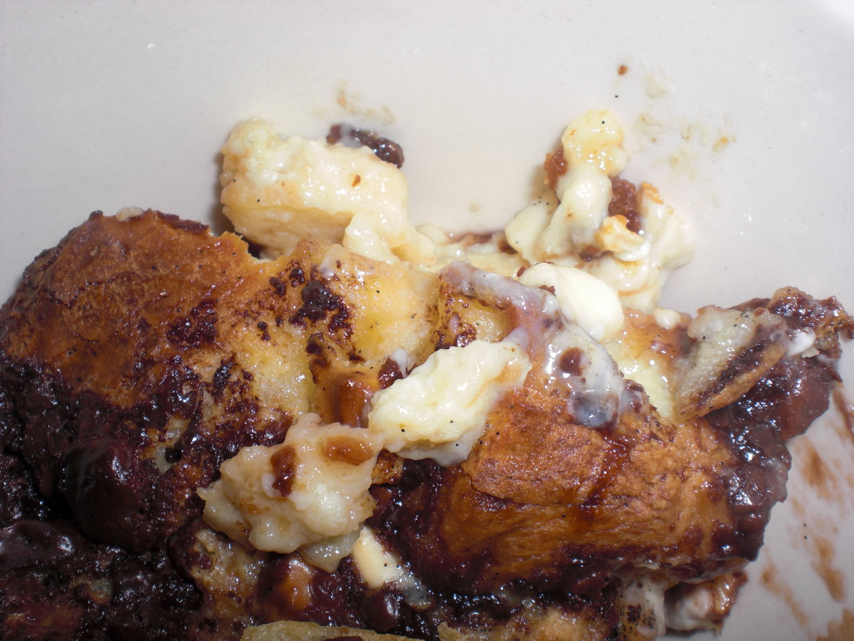 Double Choc Bread and Butter Pudding_image