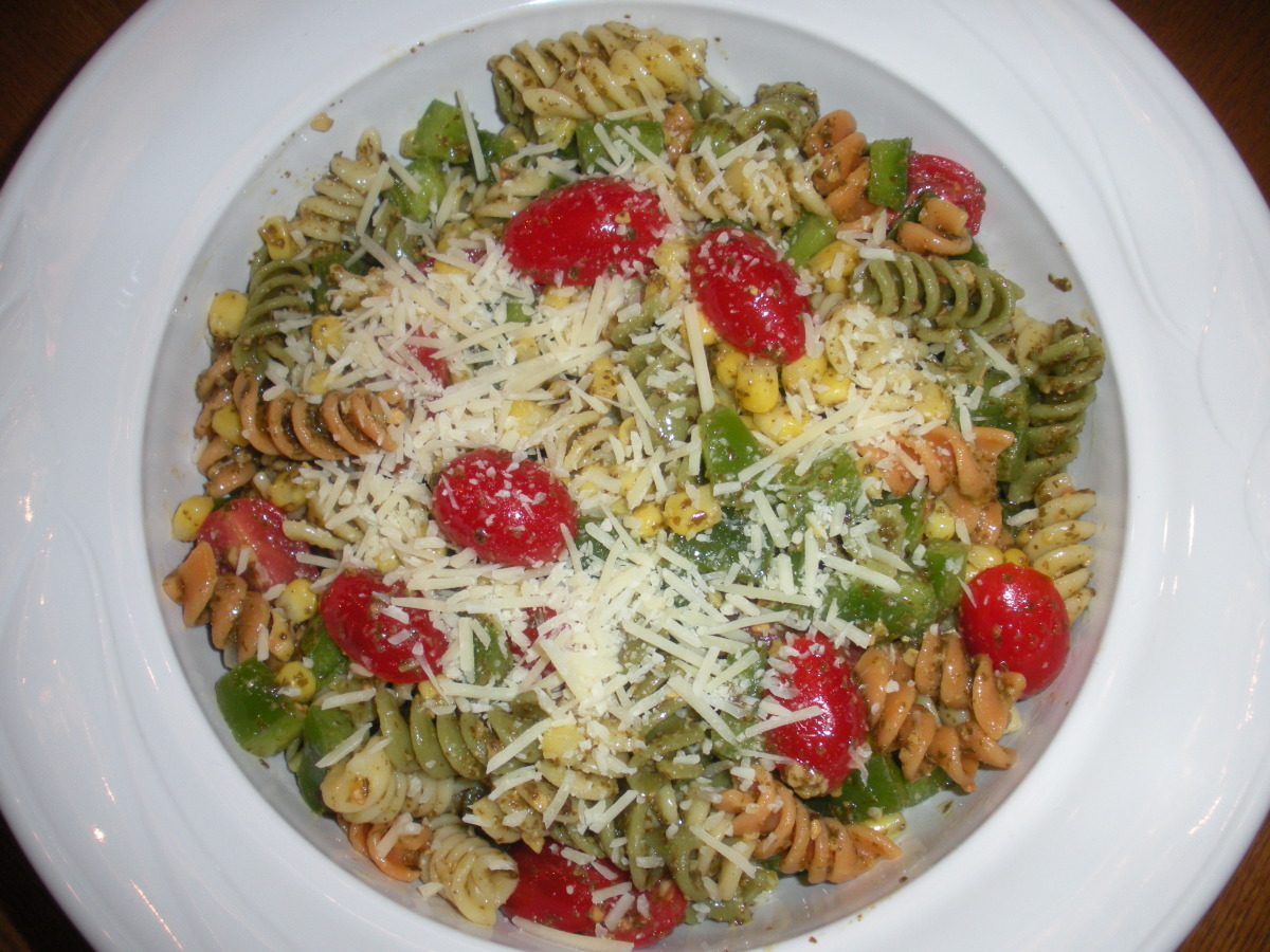 Cold Pesto Pasta Salad Recipe Food Com