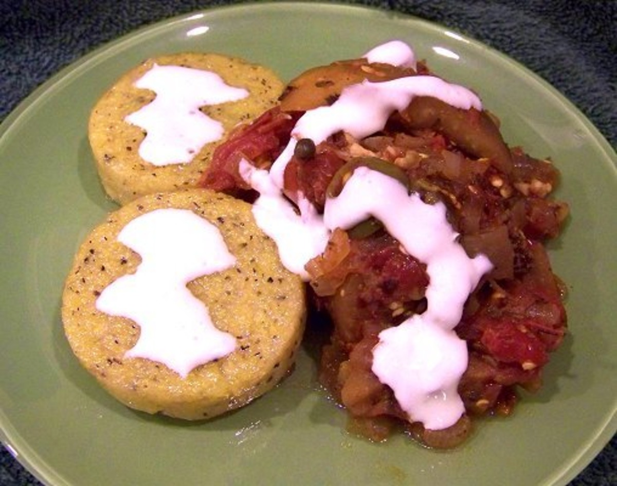 Berenjena a La Veracruzana - Mexican Eggplant in Sauce