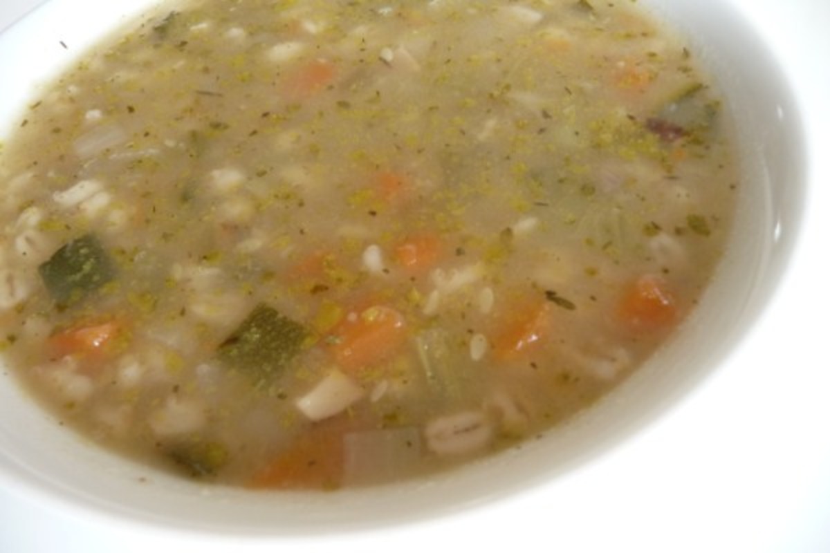 Brown Rice & Vegetable Soup Recipe