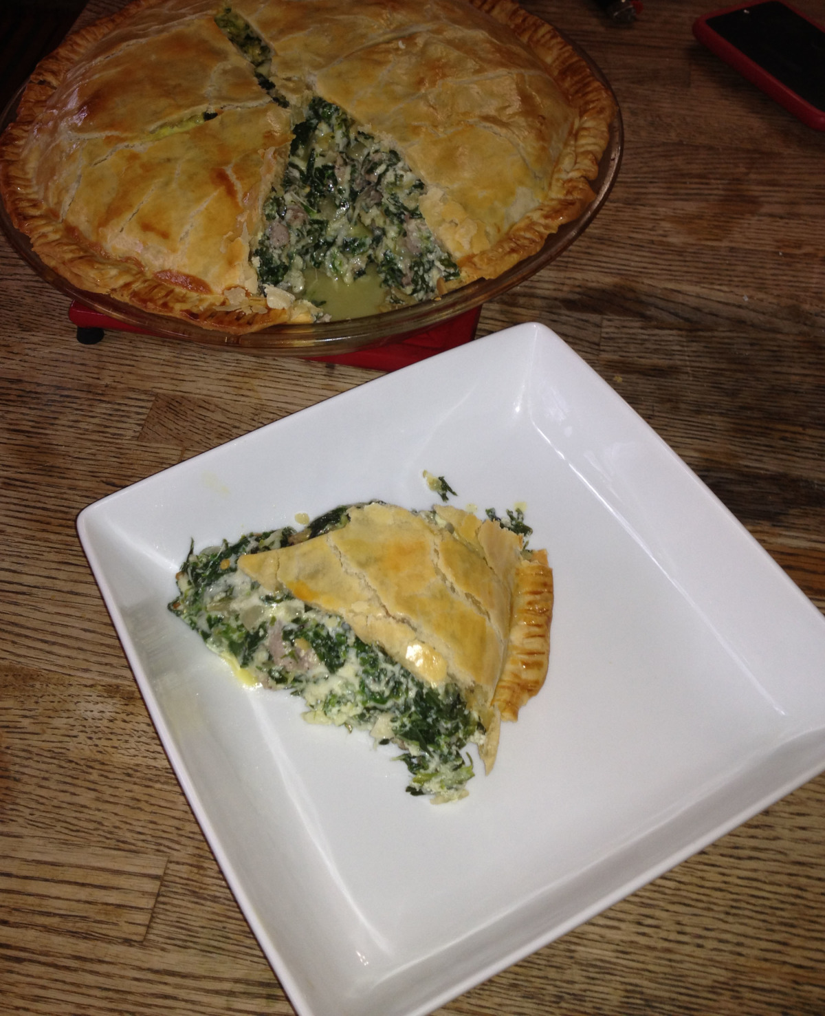 Italian Sausage-Spinach Pie_image