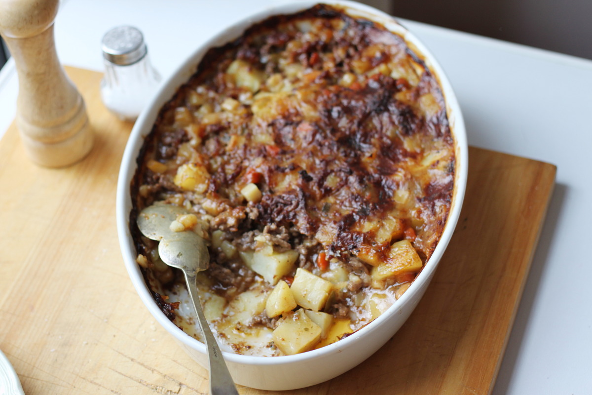 Budget Stretcher Beef and Potato Casserole