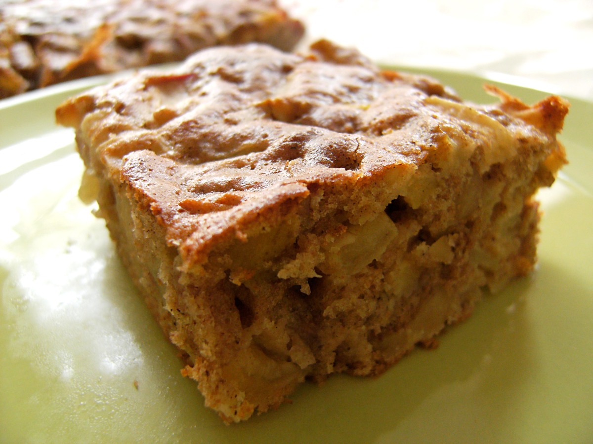 A Healthier Apple Nut Snack Cake