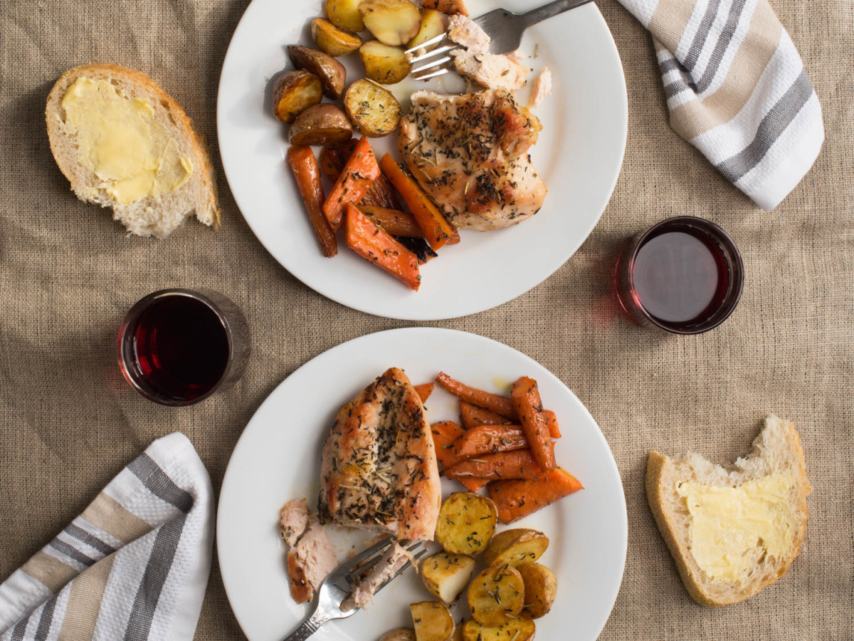 Easy Roast Chicken Dinner-image