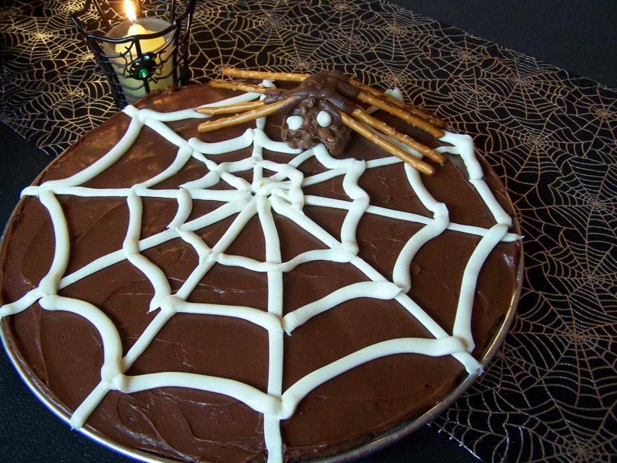 Jane's Spooky Spider Web Halloween Cake
