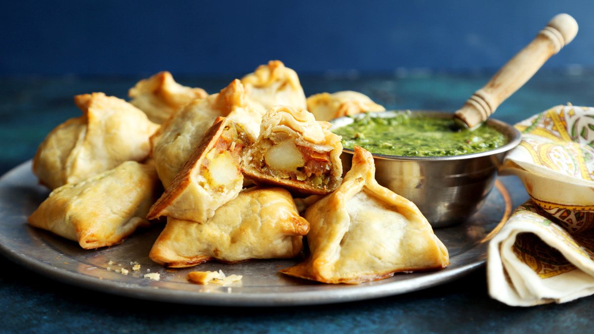Oven Baked  Vegetarian Samosas-image