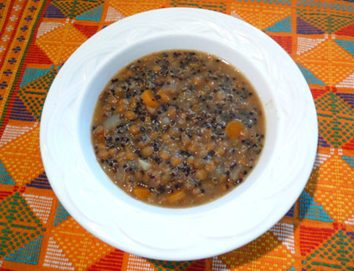Crock Pot Lentils & Quinoa