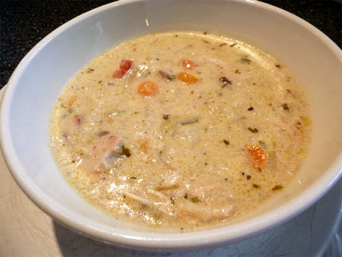 Creamy Chicken Rice Soup Recipe - Rachel Cooks®