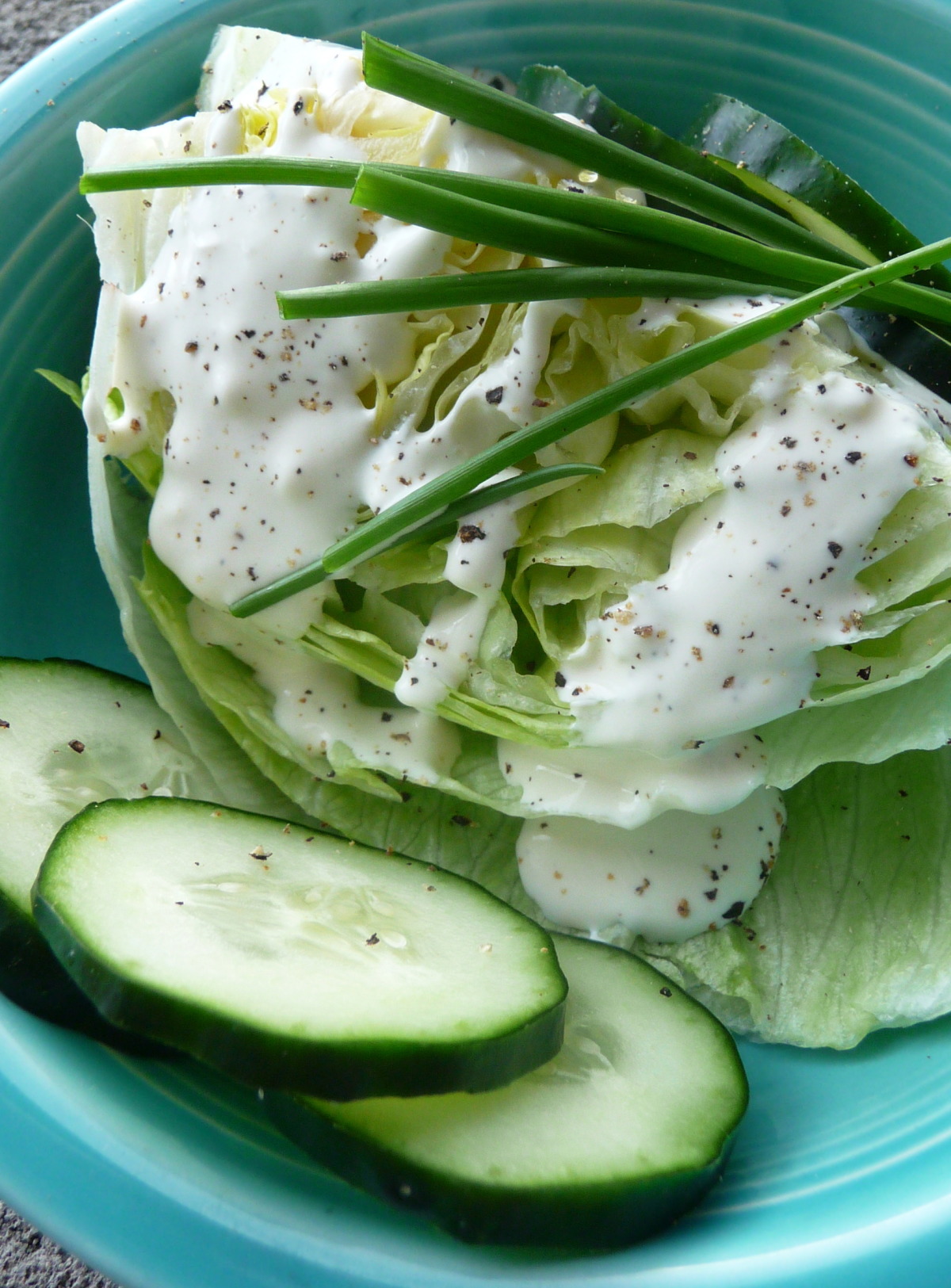 Lettuce Wedge With Ranch Dressing image