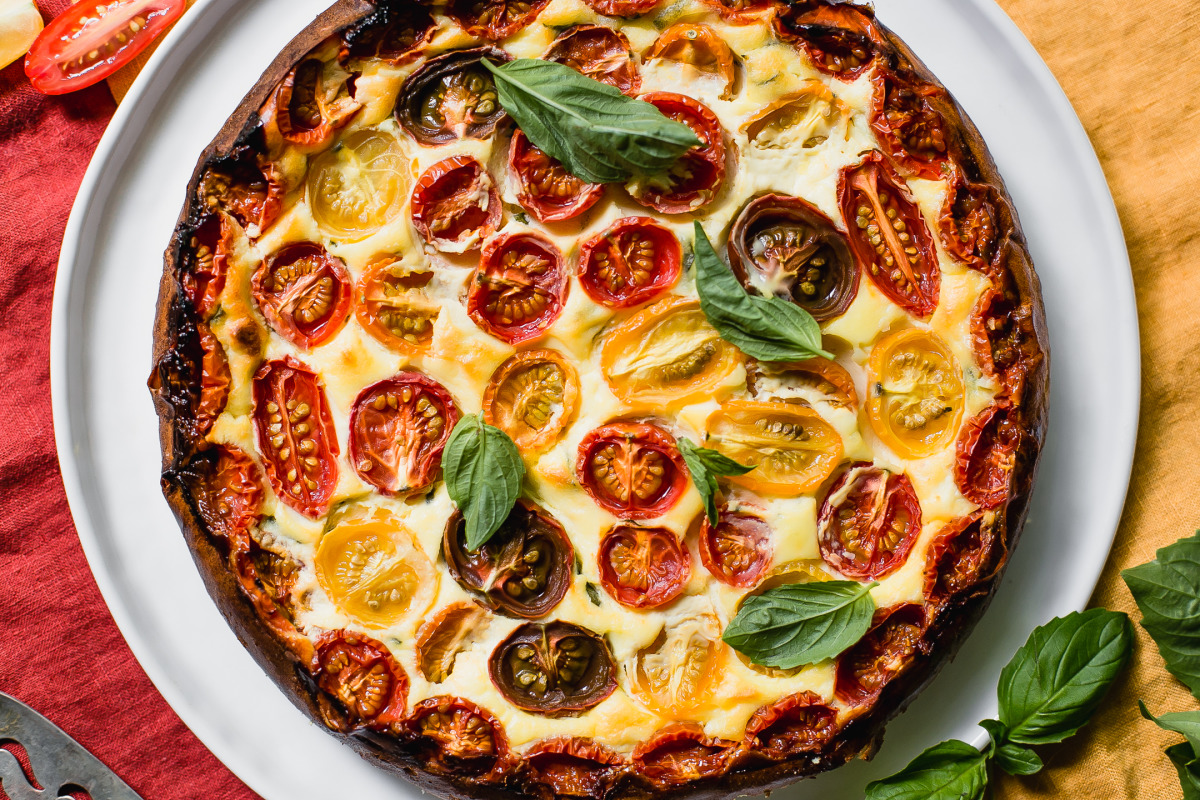 Ricotta, Tomato and Basil Torte_image