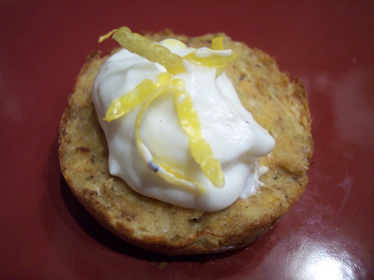 Mini Seafood Cakes With Creamy Lemon Sauce image