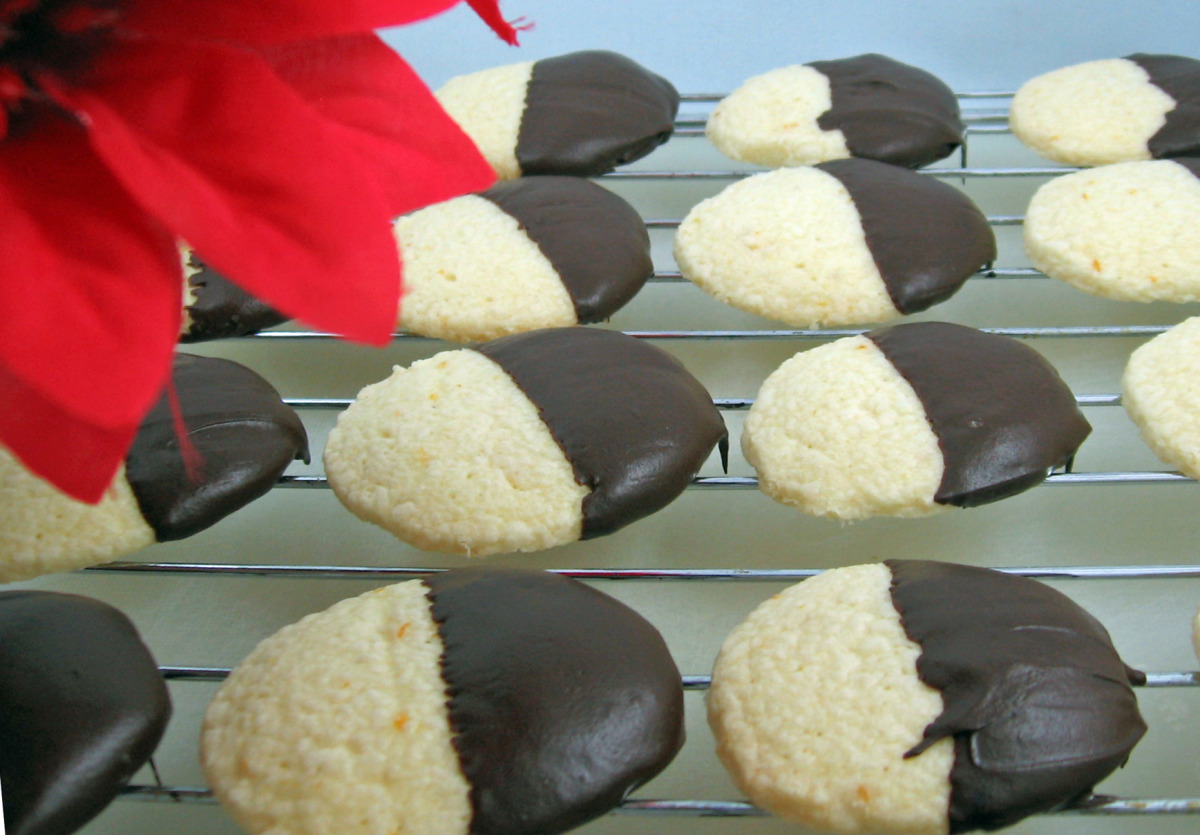 ChocolateDipped Orange Cookies Recipe