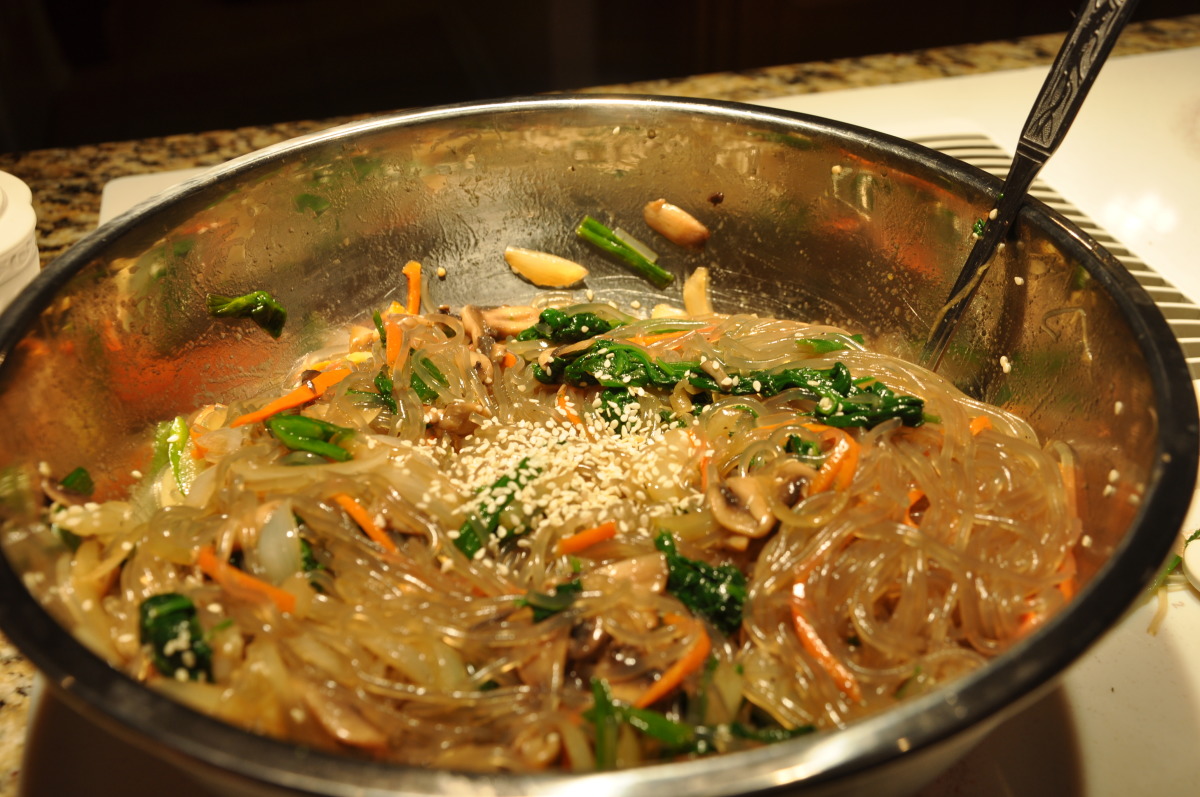 Japchae Korean Noodle With Vegetable_image