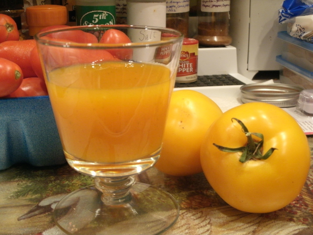 Fresh tomato juice top