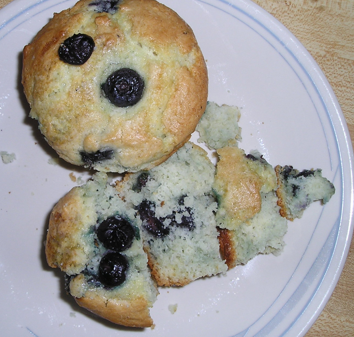Blueberry Muffins à La Alton Brown (Good Eats on Food Net Recipe