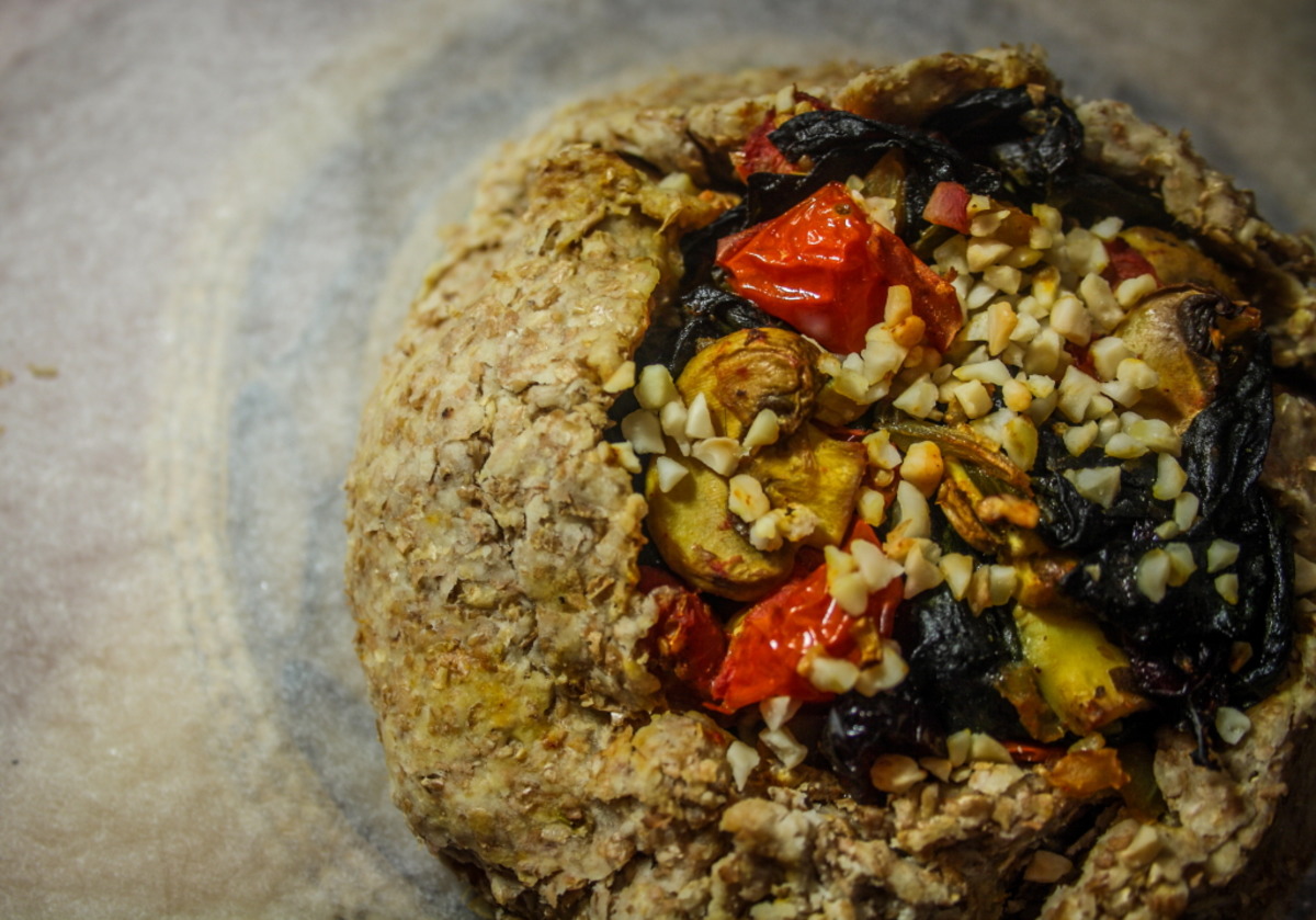 Mushroom and Spinach Galette Recipe