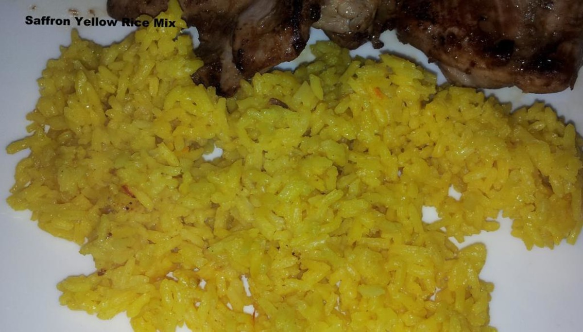Saffron Yellow Rice Mix Recipe Food Com