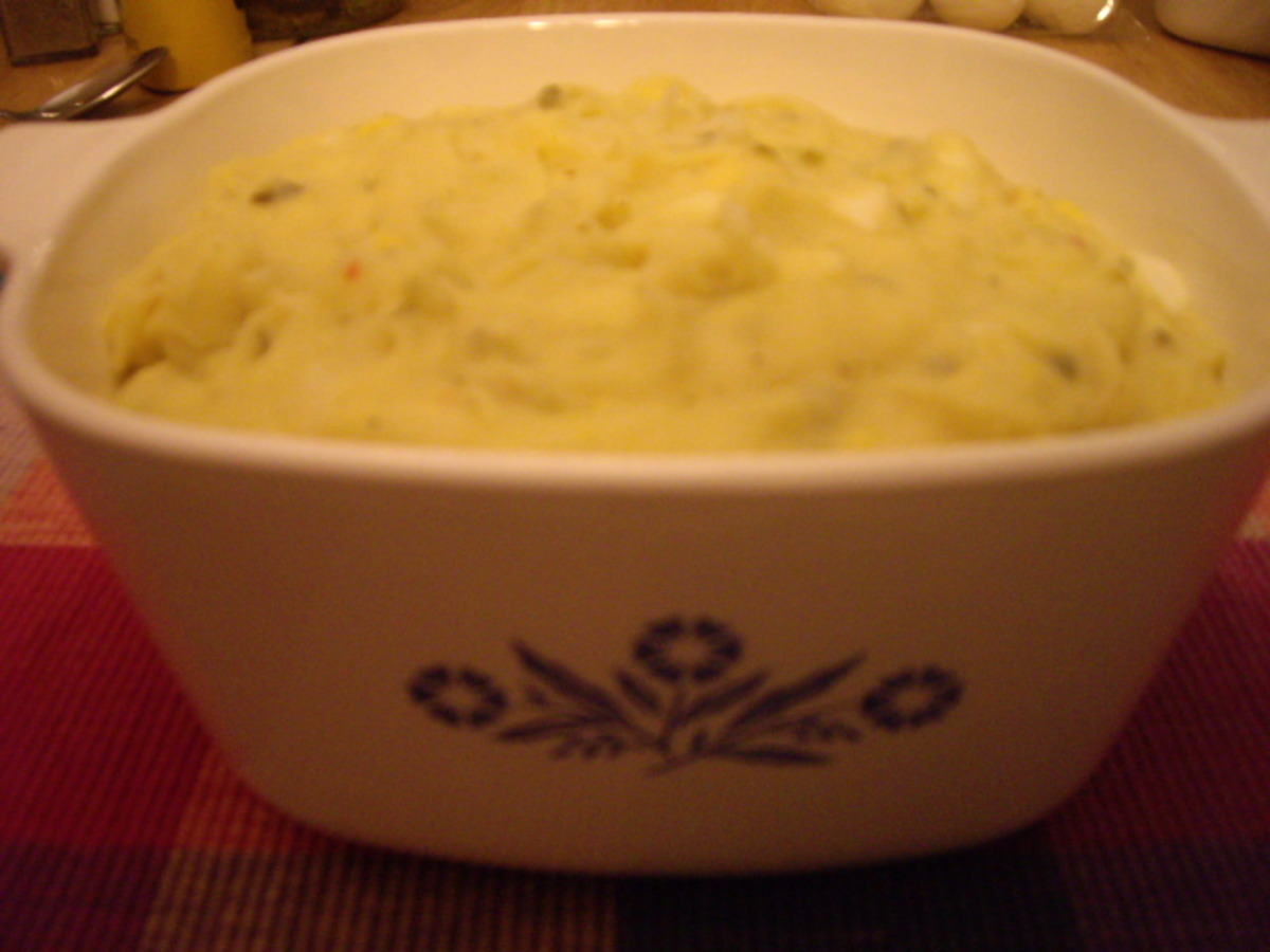 Mom S Mashed Potato Salad Recipe Food Com